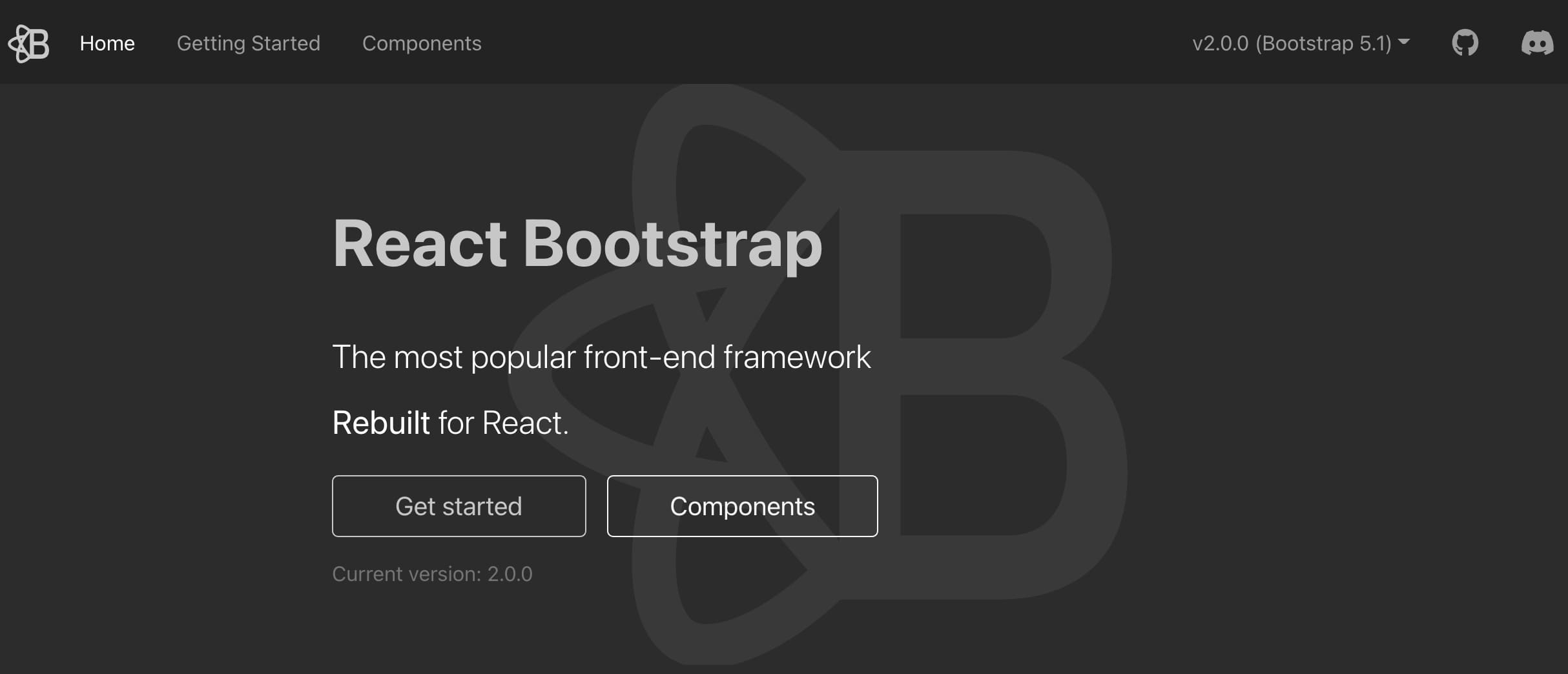 React-Bootstrap UI element library