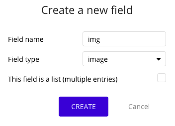 Create image field