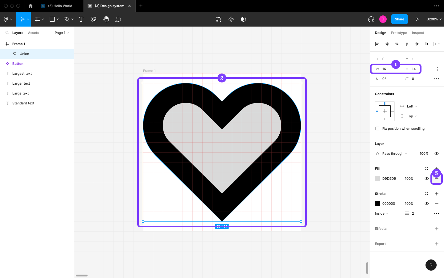 Our heart icon after the latest changes